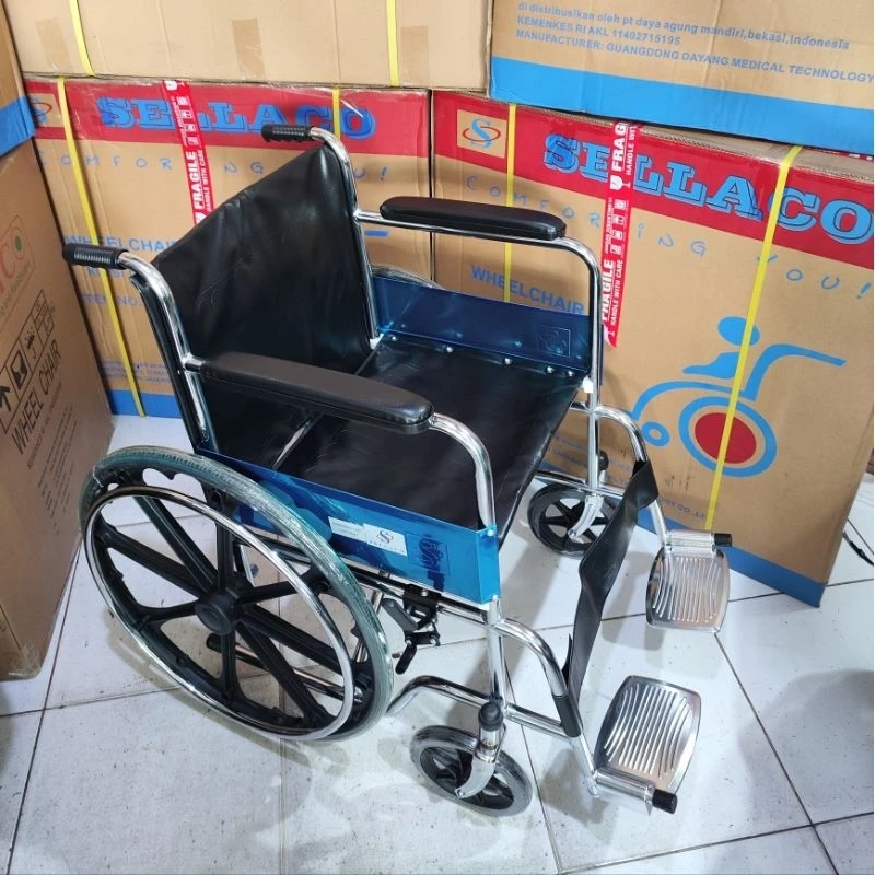 Kursi roda standar rumah sakit kursi roda khusus luar kota kursi roda medis Sellaco Standar