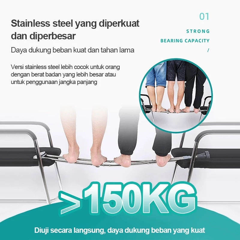 Tongkat Ketiak Stainless/Tongkat Ketiak Alat Bantu Jalan Tongkat Kruk Crutch/ Crutch / Kruk Sella / Tongkat Jalan